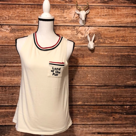 Junk Food Clothing Tops - Junk food• Land of the fun sleeveless top